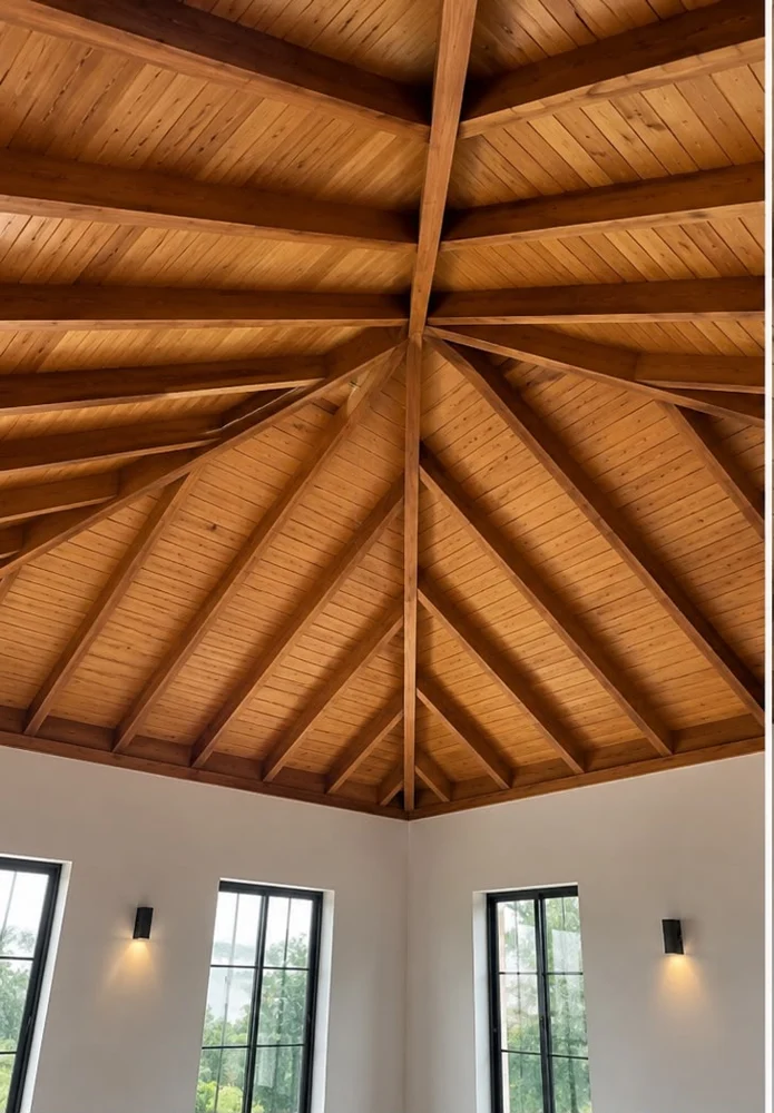 Pine Vaulted Timber Ceiling