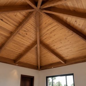 Mahogany Vaulted Timber Ceiling